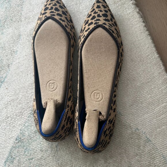 Rothy's The Point Flats in Leopard Print | Size 6.5 - Picture 3 of 4